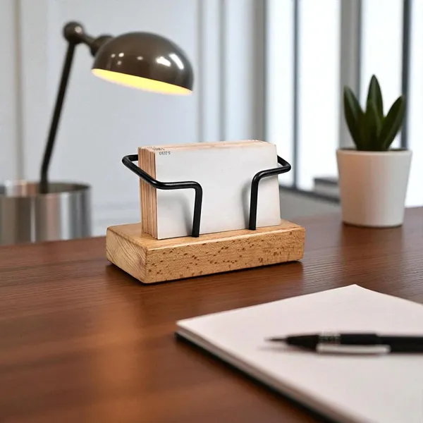 Wooden_Business_Card_Holder_With_Metal_Frame