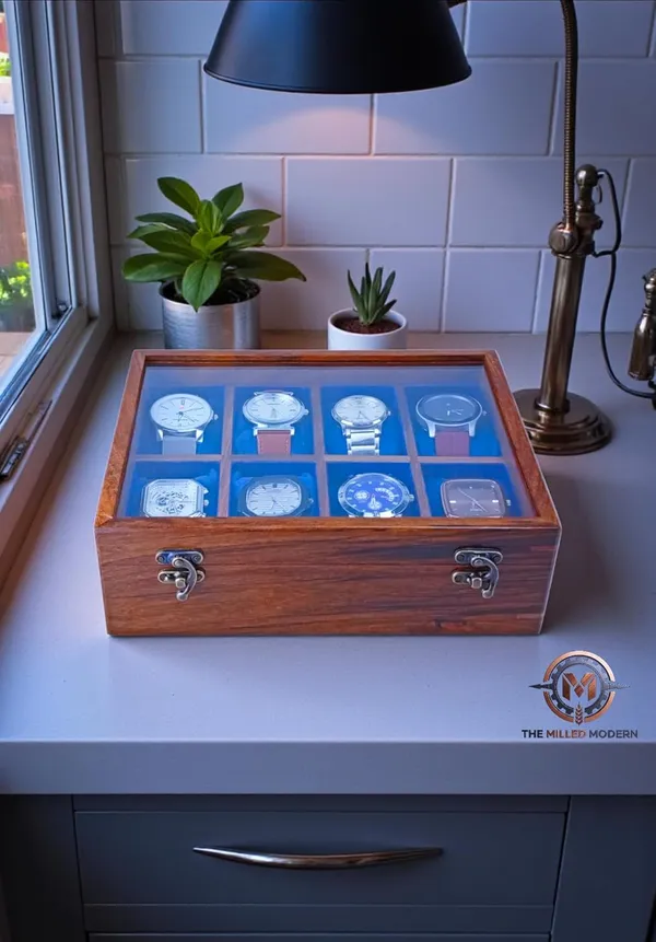 Wooden_Watch_Display_Box_With_Glass_Top_Internal_Reasoning_Protocol_The_Input_Title_Contains_Brand_Artisan_Wood_Crafts_Remove_Marketing_Fluff_Luxury_Remove_Material_Wooden_Keep_Core_To_Product_Product_Type_Watch_Display_Box_Keep_Core_Product_Quantity_Size_8_Slots_Remove_Variant_Detail_Feature_With_Glass_Top_Keep_Distinguishing_Feature_Color_Dark_Brown_Remove_Core_Product_Wooden_Watch_Display_Box_With_Glass_Top
