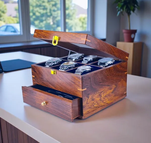 Wooden_Watch_Display_Box_With_Glass_Top