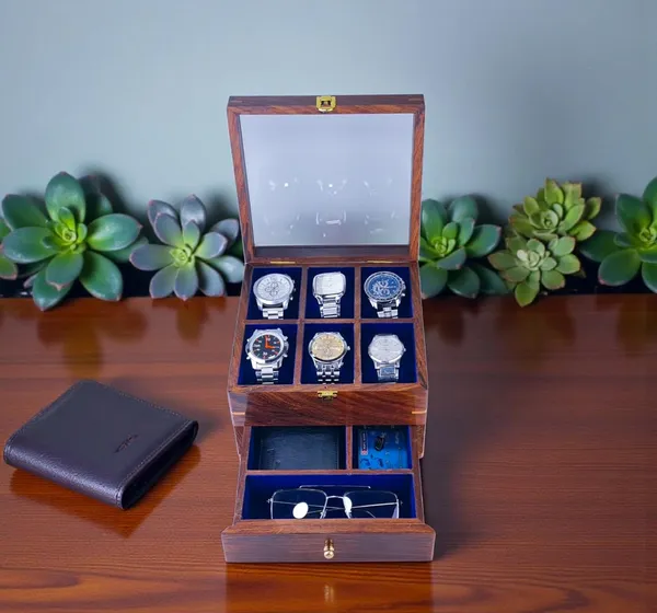 Wooden_Watch_Display_Box_With_Glass_Top