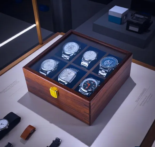 Wooden_Watch_Display_Box_With_Glass_Lid