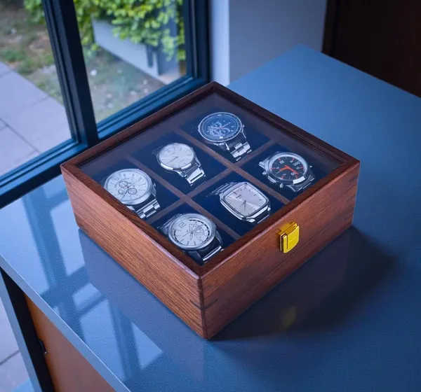 Wooden_Watch_Display_Box_With_Glass_Lid