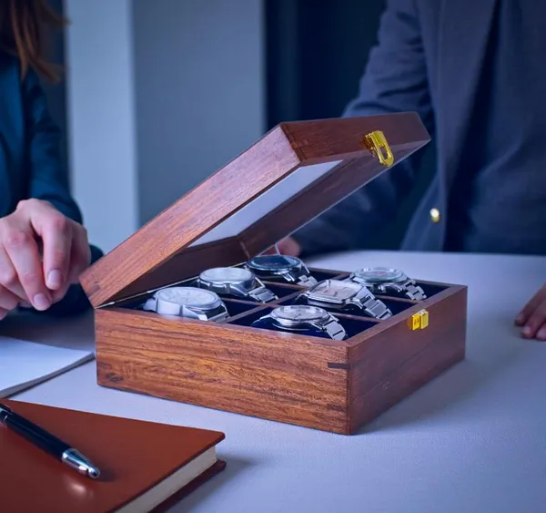 Wooden_Watch_Display_Box_With_Glass_Lid