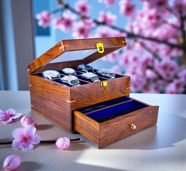 Wooden_Watch_And_Sunglasses_Display_Box_With_Glass_Top