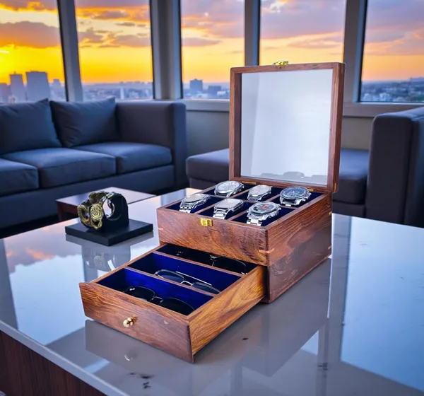 Wooden_Watch_And_Sunglasses_Display_Box_With_Glass_Top