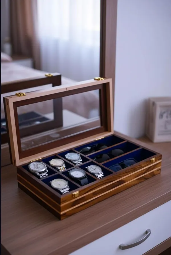 Wooden_Watch_And_Sunglasses_Organizer_Box