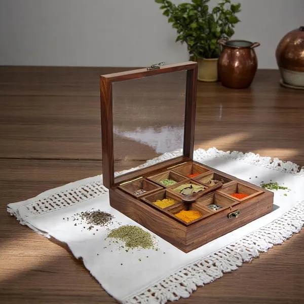 Wooden_Spice_Box_With_Glass_Lid