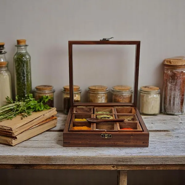 Wooden_Spice_Box_With_Glass_Lid