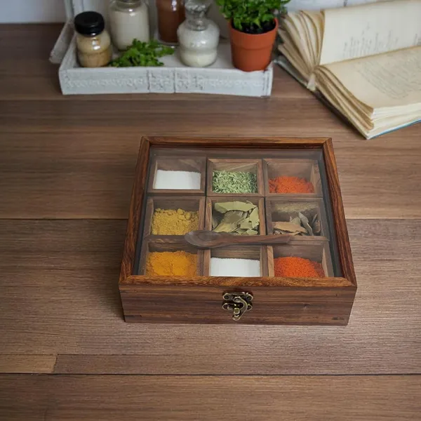 Wooden_Spice_Box_With_Glass_Lid