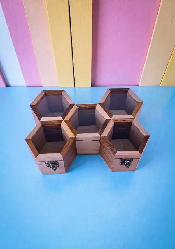 Wooden_Hexagonal_Watch_Storage_Box
