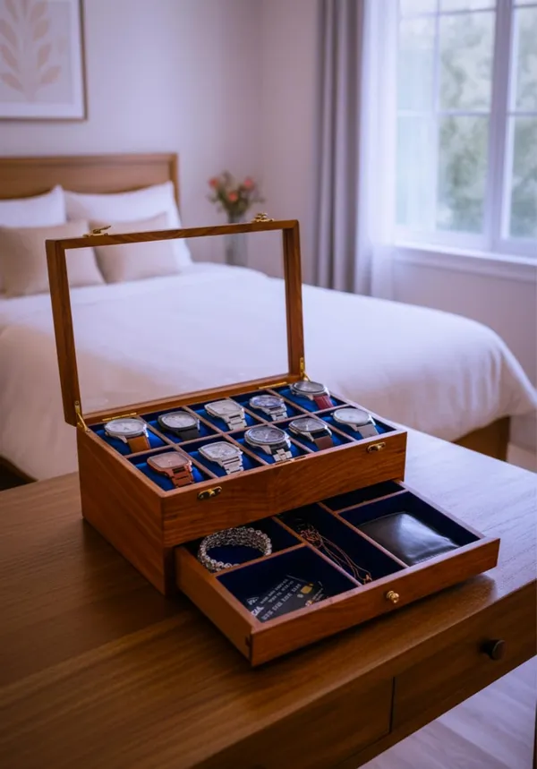 Wooden_Watch_Box_Organizer_With_Drawer