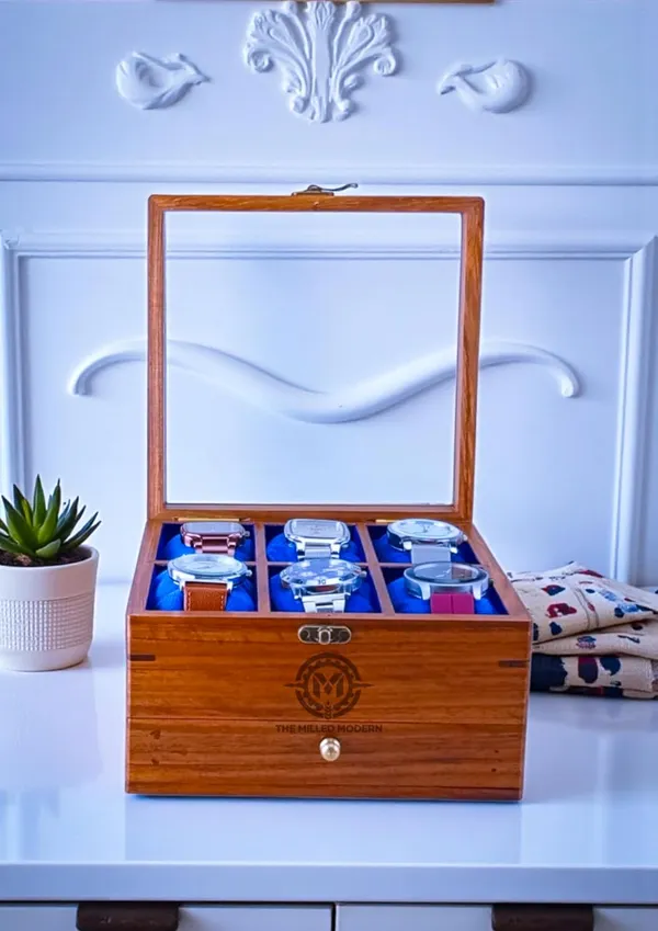 Wooden_Watch_Display_Box_With_Glass_Top