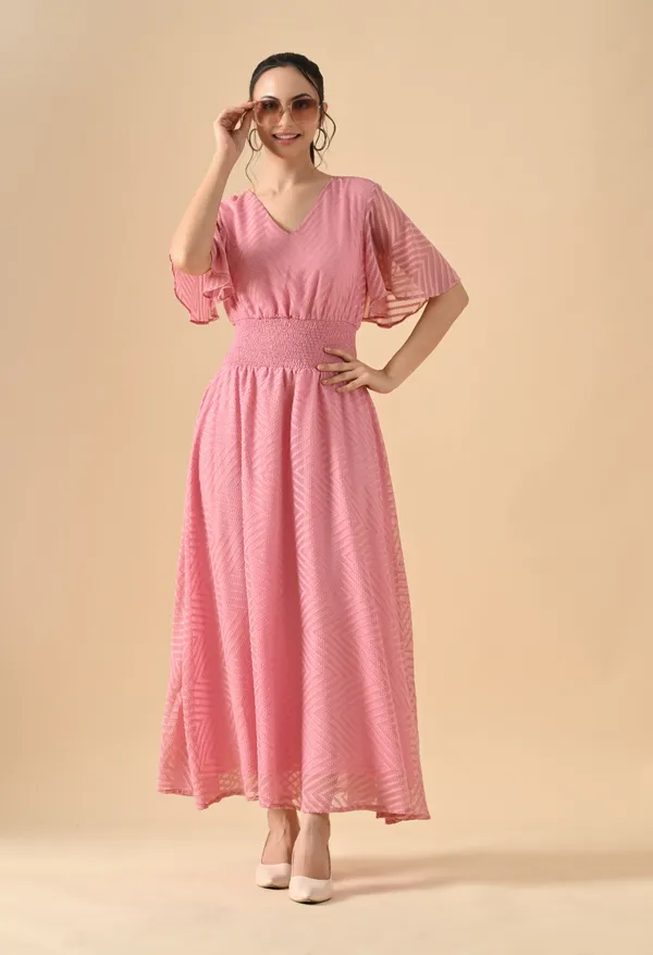 Blush_Pink_Textured_Smocked_Waist_Maxi_Dress_For_Women