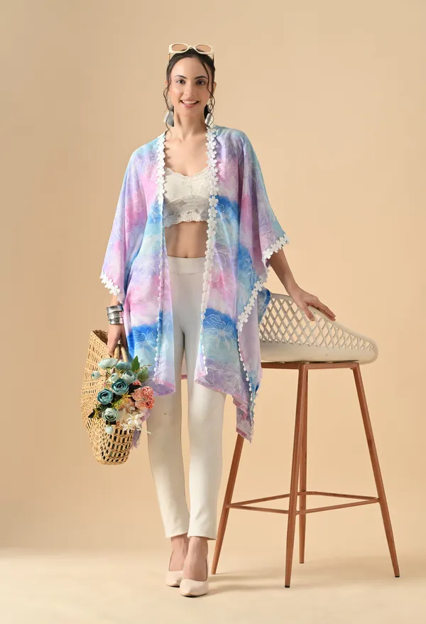Multicolour_Pastel_Floral_Print_Open_Front_Kimono_Shrug_For_Women