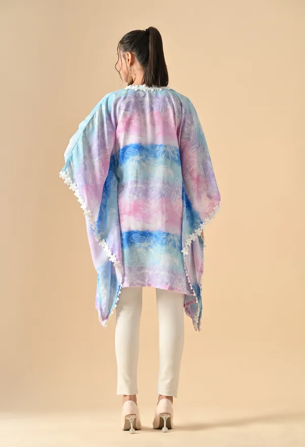 Multicolour_Pastel_Floral_Print_Open_Front_Kimono_Shrug_For_Women