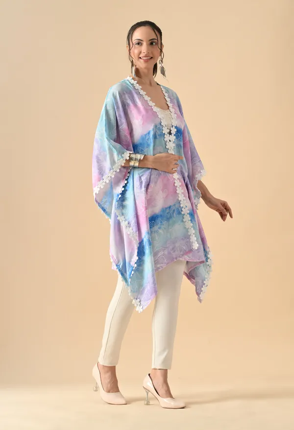 Multicolour_Pastel_Floral_Print_Open_Front_Kimono_Shrug_For_Women