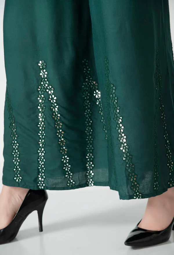 Dark_Green_Elegant_Embellished_Palazzo_Pants_With_Flowing_Silhouette_For_Women