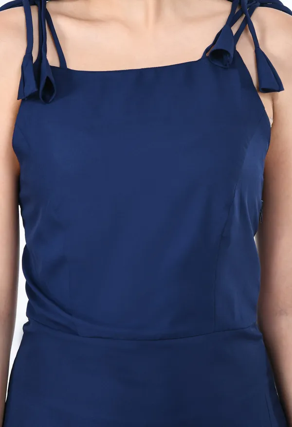Navy_Blue_Tie_Strap_Ruffle_Hem_Midi_Dress_For_Women