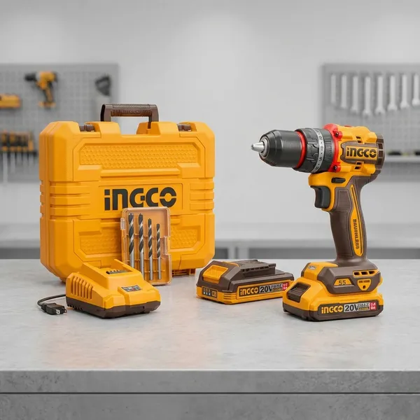 Ingco_Driver_Kit_|_55Nm_Torque_|_2X_2.0Ah_Li-Ion_Battery_&_Fast_Charger_Cidli20558_Compact_Brushless_Cordless_Impact_Drill_Cordless_Drill_(13_Mm_Chuck_Size)