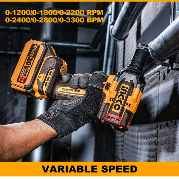 Ingco_Ciwli2050_20V_Brushless_Cordless_Impact_Wrench_500Nm_3_Speed_,2Pcs_4Ah_Battery_Cordless_Impact_Wrench_(1/2_Inch)
