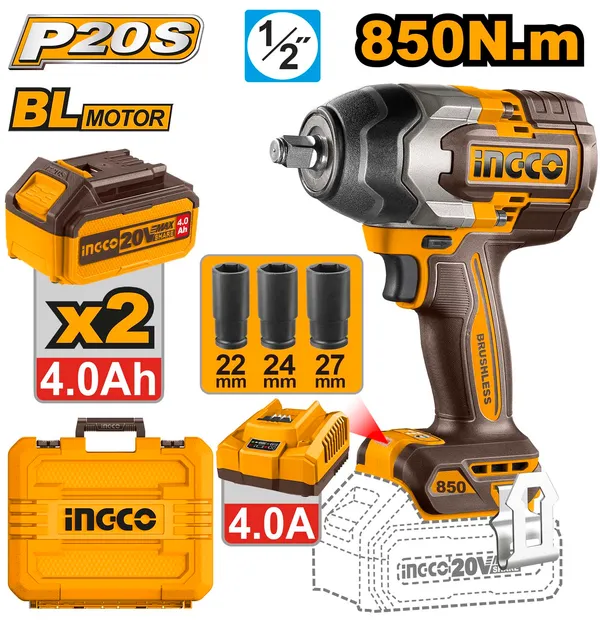 Ingco_Lithium-Ion_Ciwli2085_Cordless_Impact_Wrench_(1/2_Inch)