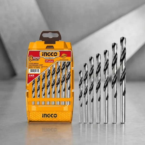 Ingco_Akdb1088_8Pcs_Hss_Twist_Drill_Bit_Set_(3-10Mm)_For_Metal_Work