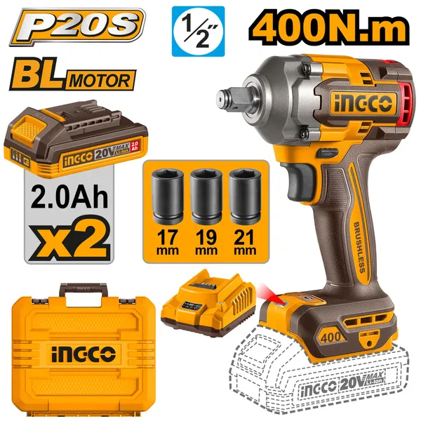 Ingco_20V_Lithium-Ion_400Nm_Ciwli2040_Cordless_Impact_Wrench_(1/2_Inch)