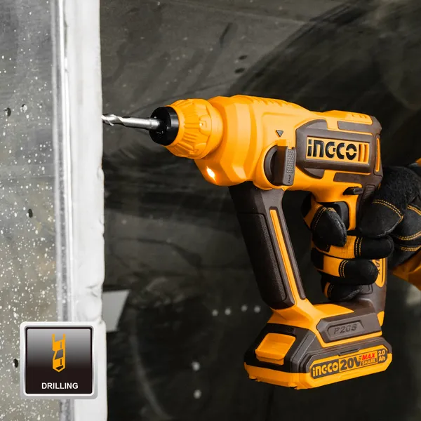 Ingco_Crhli201681_,2Ah_Battery,_With_Charger_20V_Cordless_Sds-Plus_Rotary_Hammer_Drill_(16_Mm_Chuck_Size,_480_W)