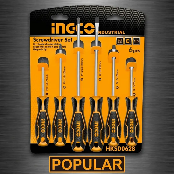 Ingco_Round_Blade_Cr-V_Steel_Combination_Screwdriver_Set_(Set_Of_6)