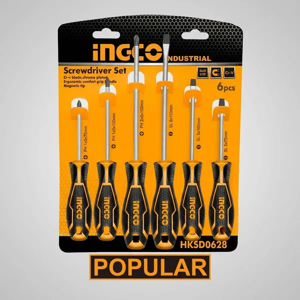 Ingco_Round_Blade_Cr-V_Steel_Combination_Screwdriver_Set_(Set_Of_6)