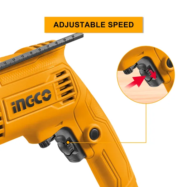 Ingco_Froward/Reverse_Switch_Electric_Drill_With_Depth_Gauge_Impact_Drill,_680W_|_0-3000Rpm_|_13Mm_Power_Hammer_Drills_Impact_Driver_(13_Mm_Chuck_Size,_680_W)