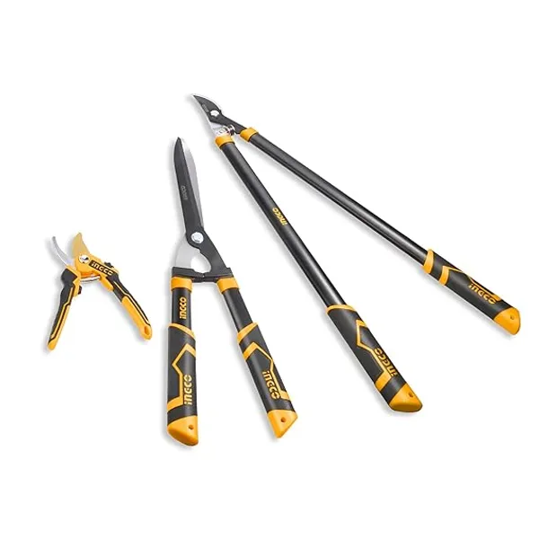 Ingco_3-Piece_Garden_Tool_Set_-_29"_Lopper,_23"_Hedge_Shear,_&_8.5"_Pruning_Shear_Hlt76033_Hedge_Shear_(30_Cm)