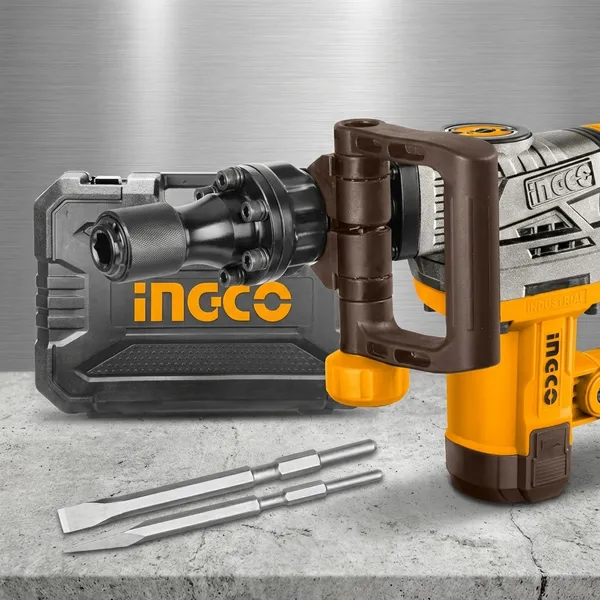 Ingco_Pdb130018_Demolition_Breaker_7Kg_With_2Pcs_Chisels_Pdb130018_Demolition_Breaker_7Kg_With_2Pcs_Chisels_Impact_Driver_(1_Mm_Chuck_Size,_1300_W)