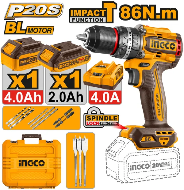 Ingco_86Nm_Brushless_Cordless_Impact_Drill_Cidli20868_Cordless_Drill_(13_Mm_Chuck_Size)