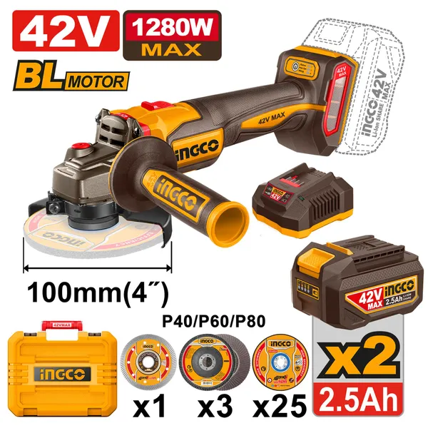 Ingco_Cagli4128102_Angle_Grinder_(100_Mm_Wheel_Diameter)