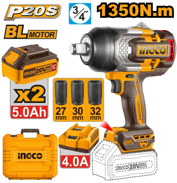 Ingco_20V_1350Nm_Ciwli20135_Cordless_Impact_Wrench_(3/4_Inch)