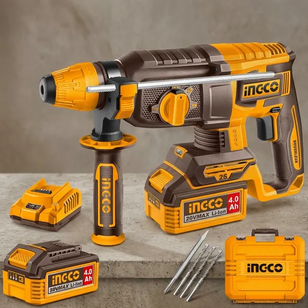 Ingco_Crhli202682_Rotary_Hammer_Drill_(26_Mm_Chuck_Size,_20_W)