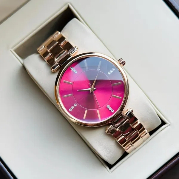 Maroon_Stainless_Steel_Premium_Analog_Watch_For_Women