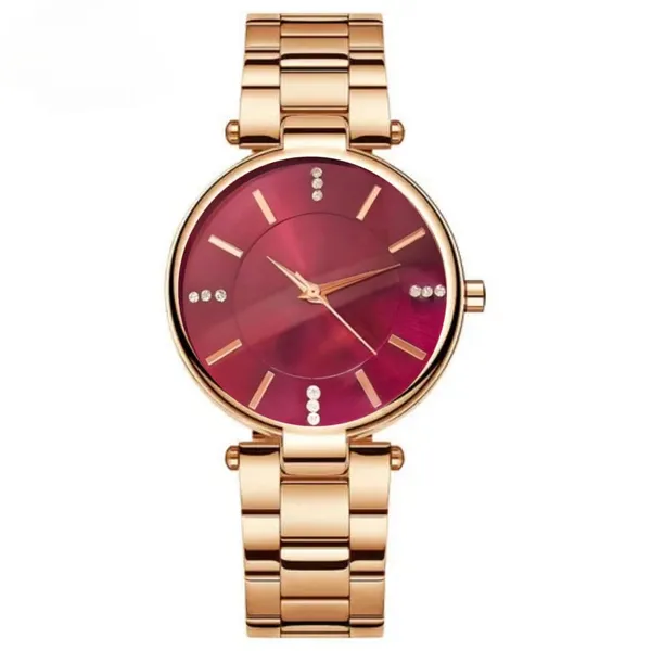 Maroon_Stainless_Steel_Premium_Analog_Watch_For_Women