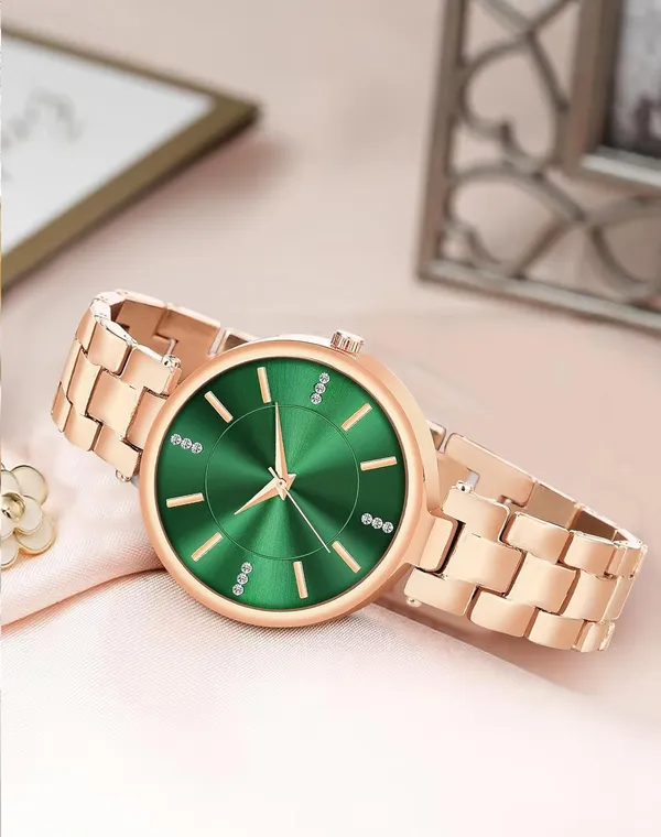 Green_Stainless_Steel_Premium_Analog_Watch_For_Women