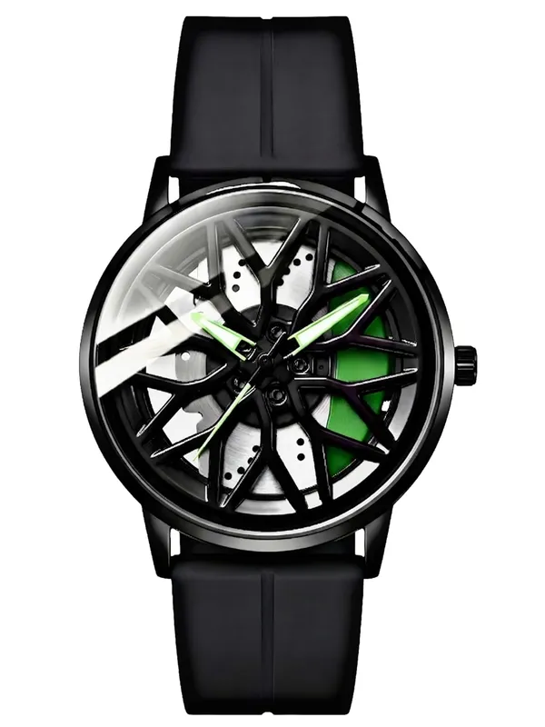 Green_And_Black_Silicone_Premium_Analog_Watch_For_Mens