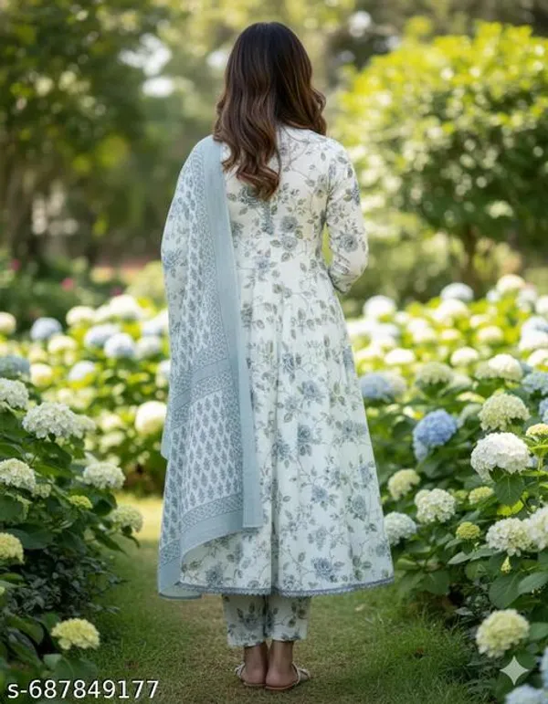 Hidelook_Floral_Print_Gown_Set_With_Dupatta