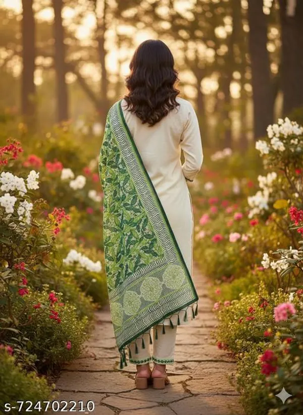 Embroidered_Kurta_Pant_Dupatta_Set_In_Pure_Cotton_Khadi_Fabric