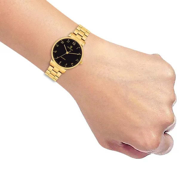 Aura_Quartz_3055_Elegant_Analog_Gold_Watch_For_Women_Black_Dial