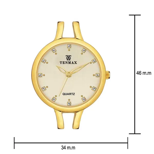 Women_S_Gold_Analog_Quartz_Watch_Diamond_Studded_Dial_Elegant_Bracelet_Style_Strap_Luxury_Casual_Wrist_Watch_For_Girls_Ladies
