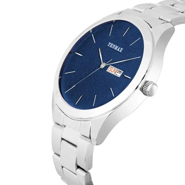 Dusto_Quartz_1136_Day_Date_Black_Dial_Steel_Analog_Watch_For_Men