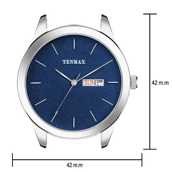 Dusto_Quartz_1136_Day_Date_Black_Dial_Steel_Analog_Watch_For_Men