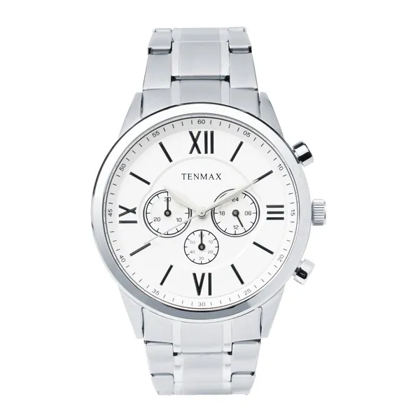 Flynn_6120_Multi_Function_Black_Dial_Black_Chain_Strap_Analog_Watch_For_Men