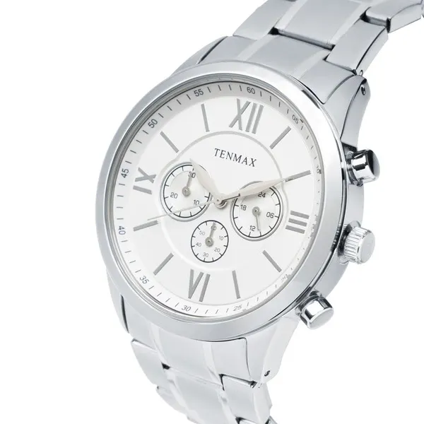 Flynn_6120_Multi_Function_Black_Dial_Black_Chain_Strap_Analog_Watch_For_Men