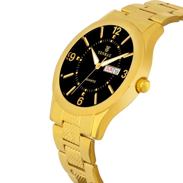 Aura_Quartz_3018_Day_Date_Black_Dial_Gold_Analog_Watch_For_Men